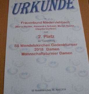 Gedenkturnier in Wendelskirchen 2018